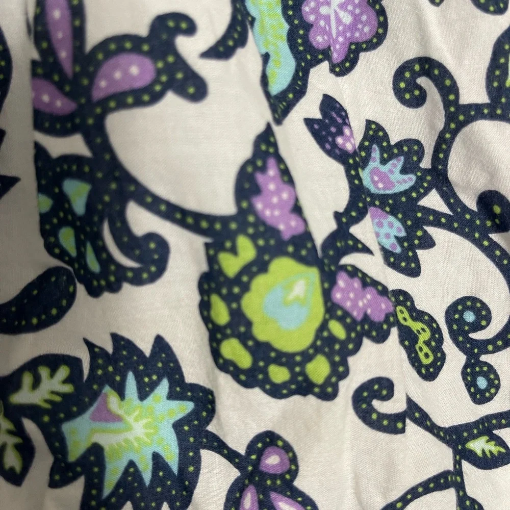 GAP Kids White Sundress with Purple & Lime Green Floral